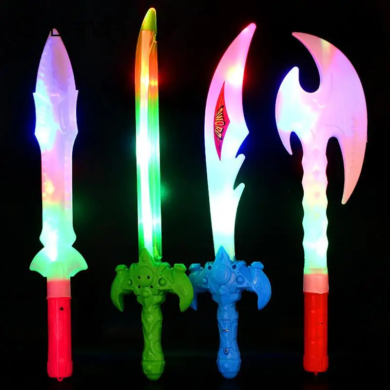 

LED Sword Plastic Light Up Toys Flashing Sticks Design Party Night Club Supply Kids Children Birthday Gift Accessories Wholesale