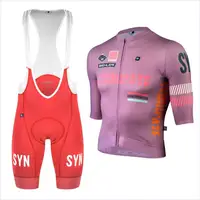 SYNDICATE PRO RACE TEAM JERSEY GRANNY Team Pro Race Cycling Set Men Short Sleeve Jersey and Bib Shorts 2