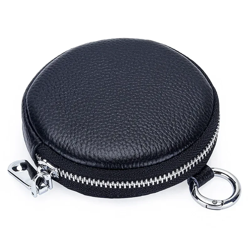 Leather EDC Coin and Key Pouch - Compact Accessory Organizer