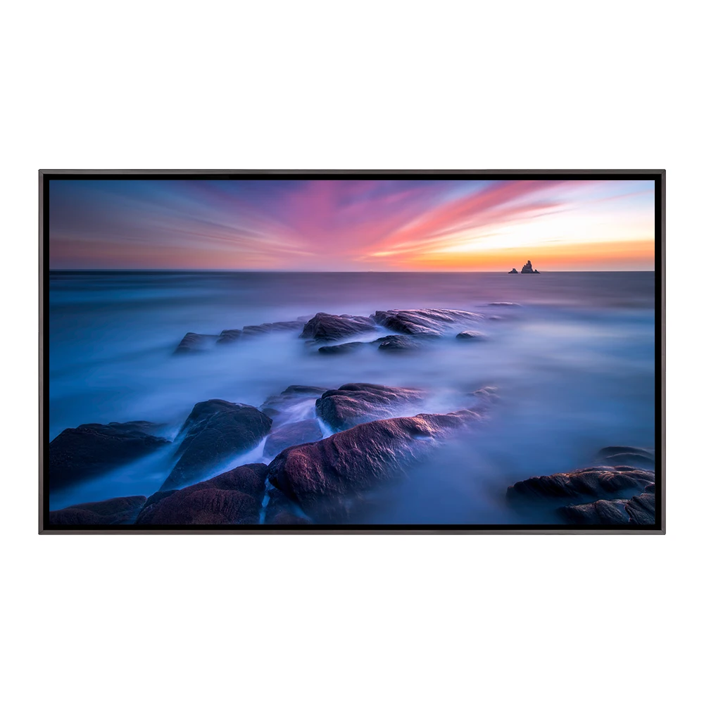 Ultra-Thin Smart TV Explosion-Proof Tempered Glass Screen Multi-Language Animation Graphics Display For Shopping Mall Use SDK