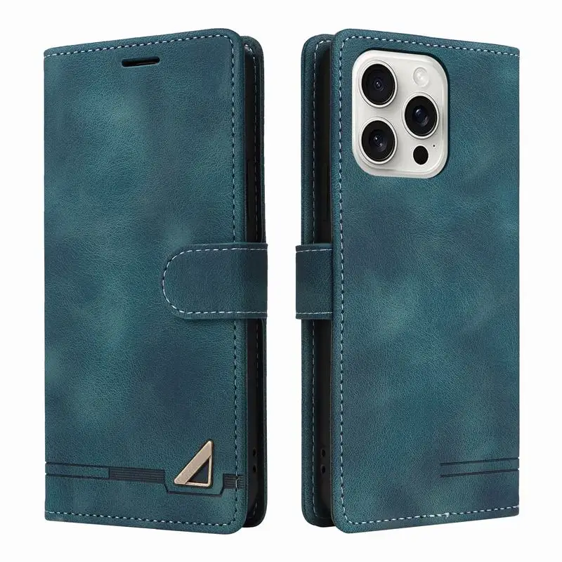 Coque Portefeuille Magnétique En Cuir Pour IPhone 11 à 16 Pro Max - Rabat, Poche Carte, Protection Anti-choc