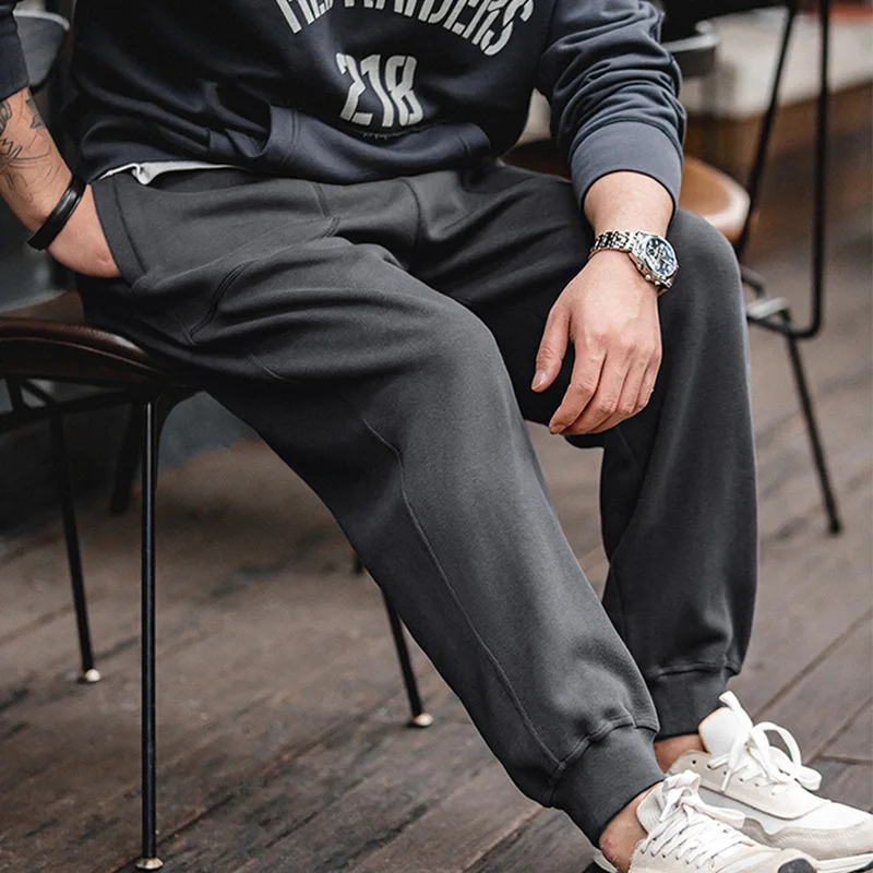 Maden Men's Large Pocket Drawstring Gray Sweatpants Running Workout Training Pants Comfortable Elastic Waist Mens Jogger Pants sport jogging trousers,fleece sweatpants,men casual pants