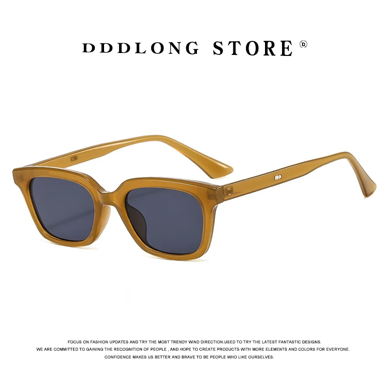 

DDDLONG Retro Fashion Punk Rectangle Sunglasses Women Men Sun Glasses Classic Vintage Goggles UV400 Outdoor Shades D436