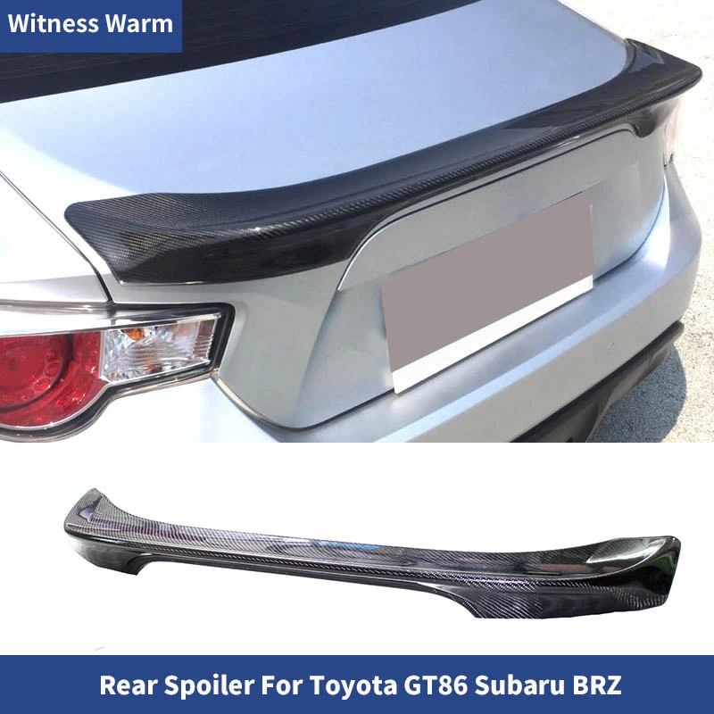 Carbon Fiber Frp Unpainted Rear Trunk Lip Spoiler For Toyota Gt86 2013