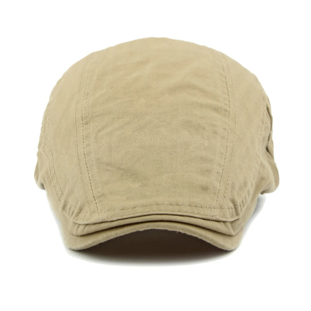 Beret Hat Woolen Beret Men Women Beret Cap Classic Cotton Spring Summer Sun Hat Adjustable Ivy Flat Cap Artist Berets