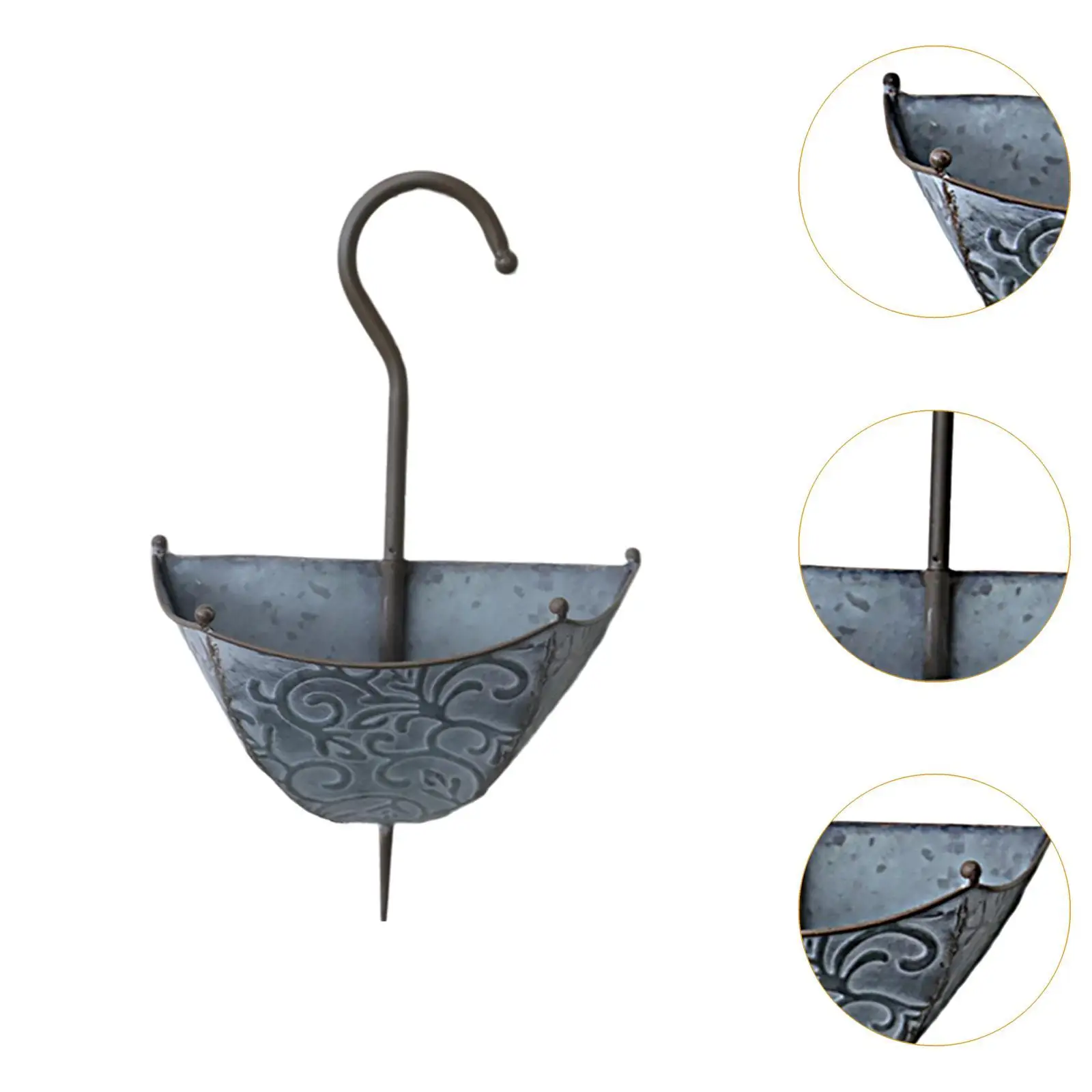 Iron Wall Planter Umbrella Shape Hanging Flowerpot Decorative Garden Decor for Balcony and Courtyard Walls Iron Wall Planter Umbrella Shape Hanging Flowerpot Decorative Garden Decor for Balcony and Courtyard Walls