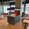 1750mm Apartment LED Decorative Water Vapor Fireplace With App Control Intelligent Fireplaces 6