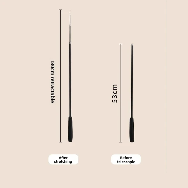 Extended telescopic cat stick Cat Toys 1.8m Scratch Resistant Pet Accessories Telescopic Fishing Rod with Feather for Active Cat 6