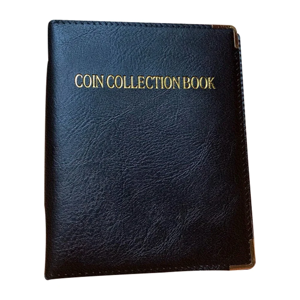 

Coin Collection Book Holders Upholstery Supplies Rack Album Pu Collecting Organizer Durable Coins Collector Decor Books