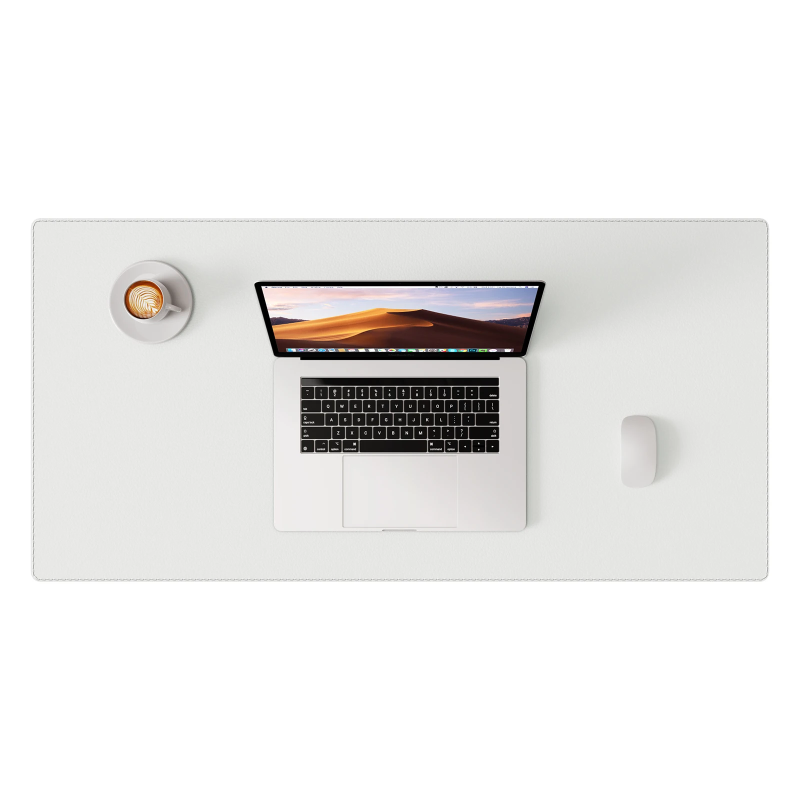 Premium PU Leather Desk Blotter: Non-Slip, Stitched Edges, Multi-Functional Desk Pad for Home, Office, or School