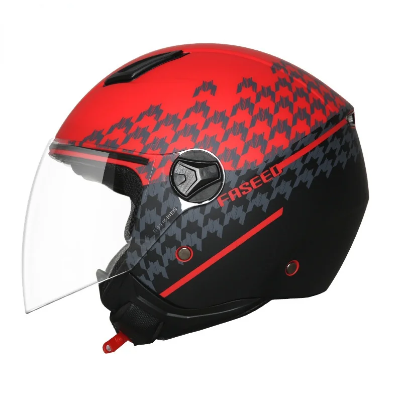 

New Year Half-covered Motorcycle Helmet Four Seasons General Summer Half Helm FS-721 Crash Helmet Motorcycle Capacetes Para Moto