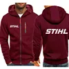 Men Electric Tool Hoodies Stihls Long Sleeve Sweatshirt Zipper Design Hooded Sweatshirt for Men Clothing Sportswear Casual Jacke 5