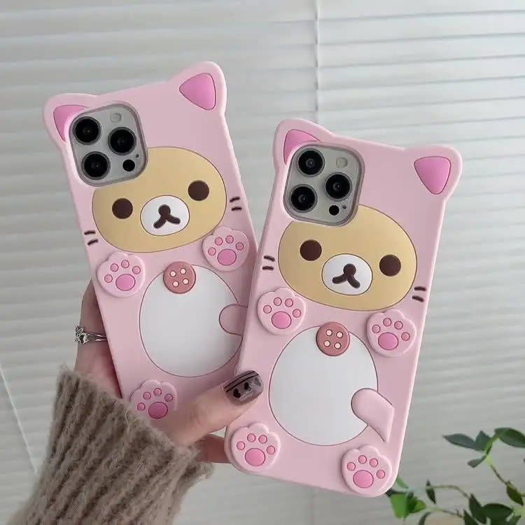 3D Cartoon Kawaii Rilakkuma Bear Soft Silicon Case For iPhone 17 16 15 14 13 12 Mini 11 Pro X XS Max XR 6 6S 7 8 Plus SE Cover - AliExpress 202192403 3D Cartoon Kawaii Rilakkuma Bear Soft Silicon Case For iPhone 17 16 15 14 13 12 Mini 11 Pro X XS Max XR 6 6S 7 8 Plus SE Cover - AliExpress 202192403