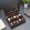 Direct Selling Solid Wood Can Store 10 Watches Storage Box Bracelet Simple Retro Dust Proof With Cover Organization Bins 1
