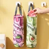Garbage bag storage tool kitchen plastic bag large capacity collector household wall mounted storage hanging bag 4