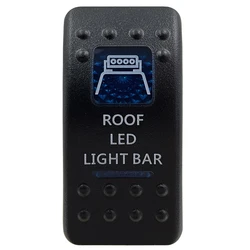 Blue LED Rocker Switch Button - Enhanced Interior Lights & Camper Accessories (Roof Led Light Bar)