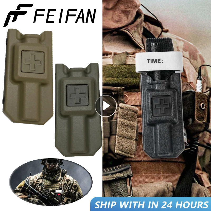 

Tactical Tourniquet Holder Case CAT Storage Bags Box For Outdoor Hunting Duty Belt Loop Military Airsoft Camping Molle Pouch