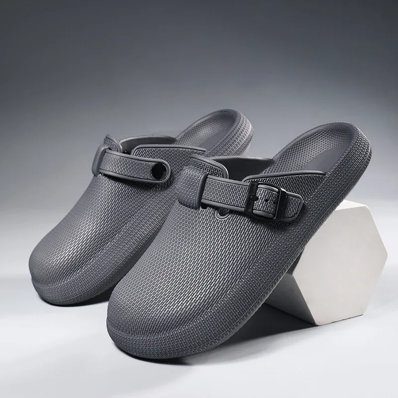 Comwarm Neue EVA Clogs Hausschuhe Männer Mode Dicken Boden Maultiere Sandalen Männer Wasserdichte Garten Schuhe Outdoor Einstellbare Strand Schuhe – Detail 5