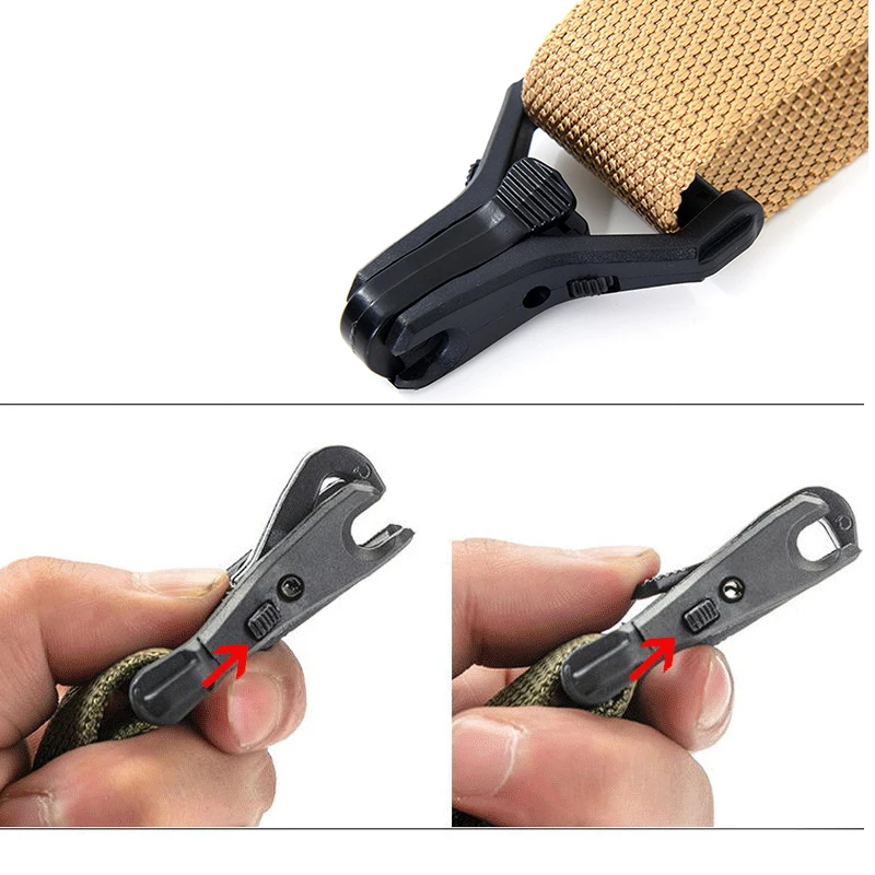 Enhanced Tactical Rifle Sling Lanyard - Adjustable Nylon Shoulder Strap for Safety and Versatility