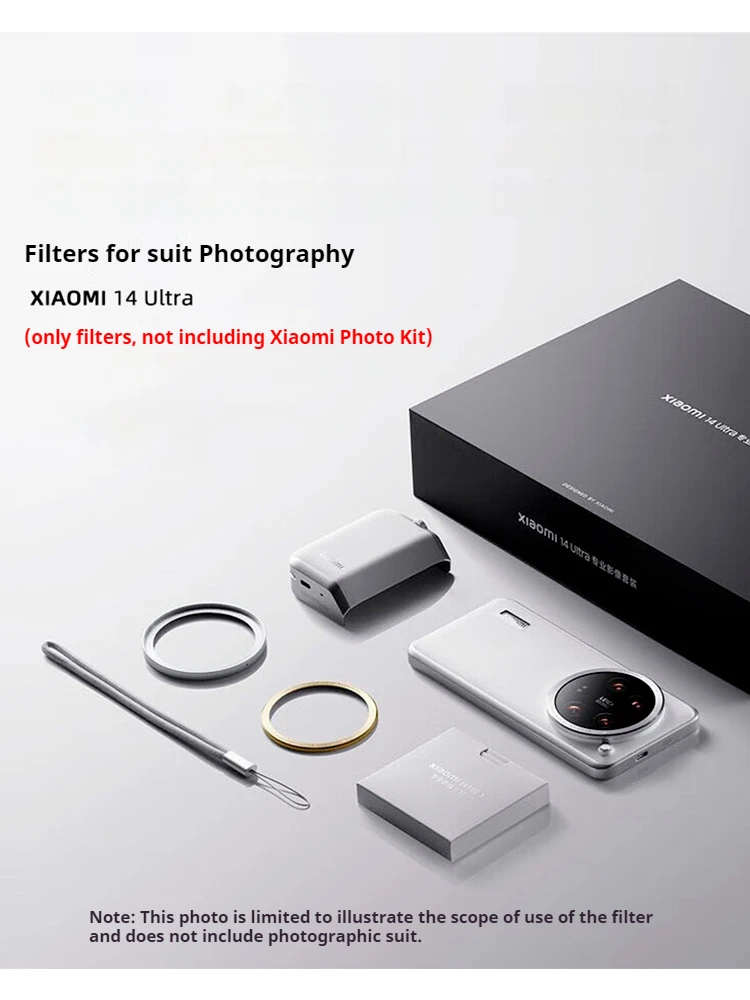 Custodia In Pelle Con Filtro 67mm Per Xiaomi 14 Ultra – Set Fotografia Professionale, Cover Nera