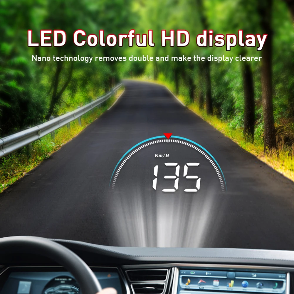 ڵ  HUD LED ÷  GPS ӵ ,  Ʈ  GPS ӵ,  溸  ׼