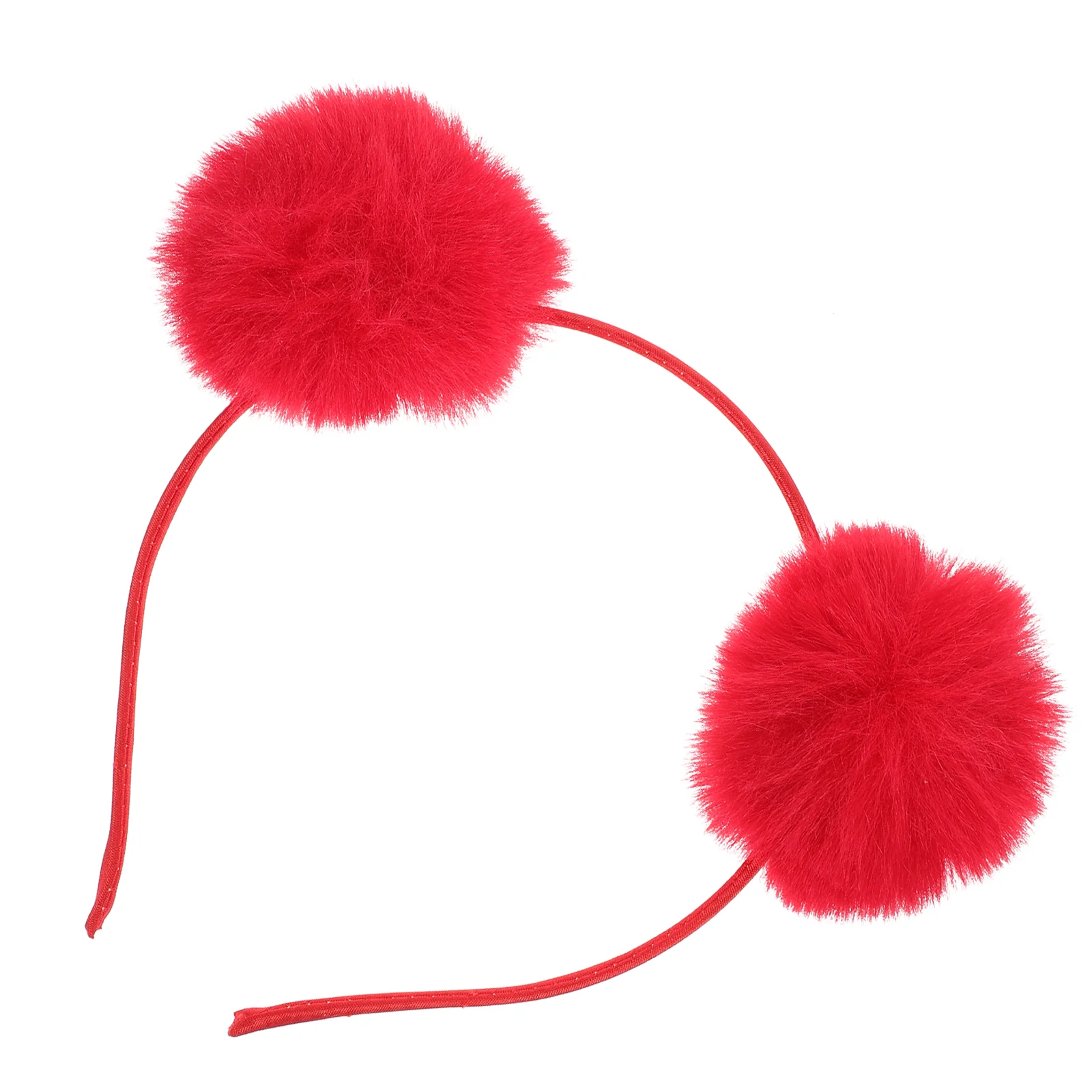 

Fur Ball Headband Girls Headbands Cute Pom Skin Care Carnival Cosplay Iron Hair Miss Colored