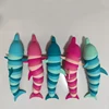 Colorful Slug lobsterToy Articulated Flexible 3D Slug Fidget Toy All Ages Relief Anti-Anxiety Sensory Toys for Children 4