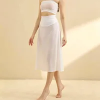 Jupon invisible ultra-fin et soyeux à taille haute sans couture pour femme, idéal pour la danse, la mode OL et les tenues de l'été 3