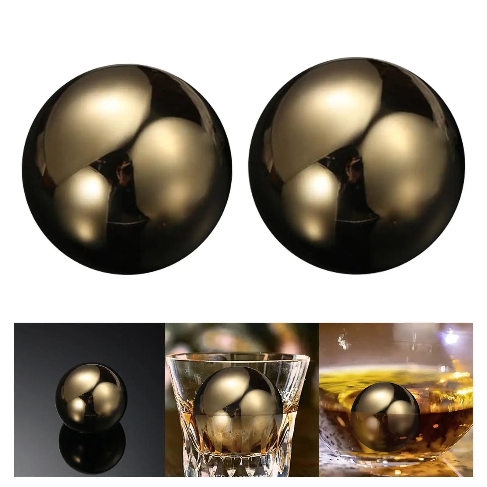 Reusable Ice Cube Whisky Stone for Beer Red Wine Juice Spherical Beverage Chilling Rocks whiskey stones