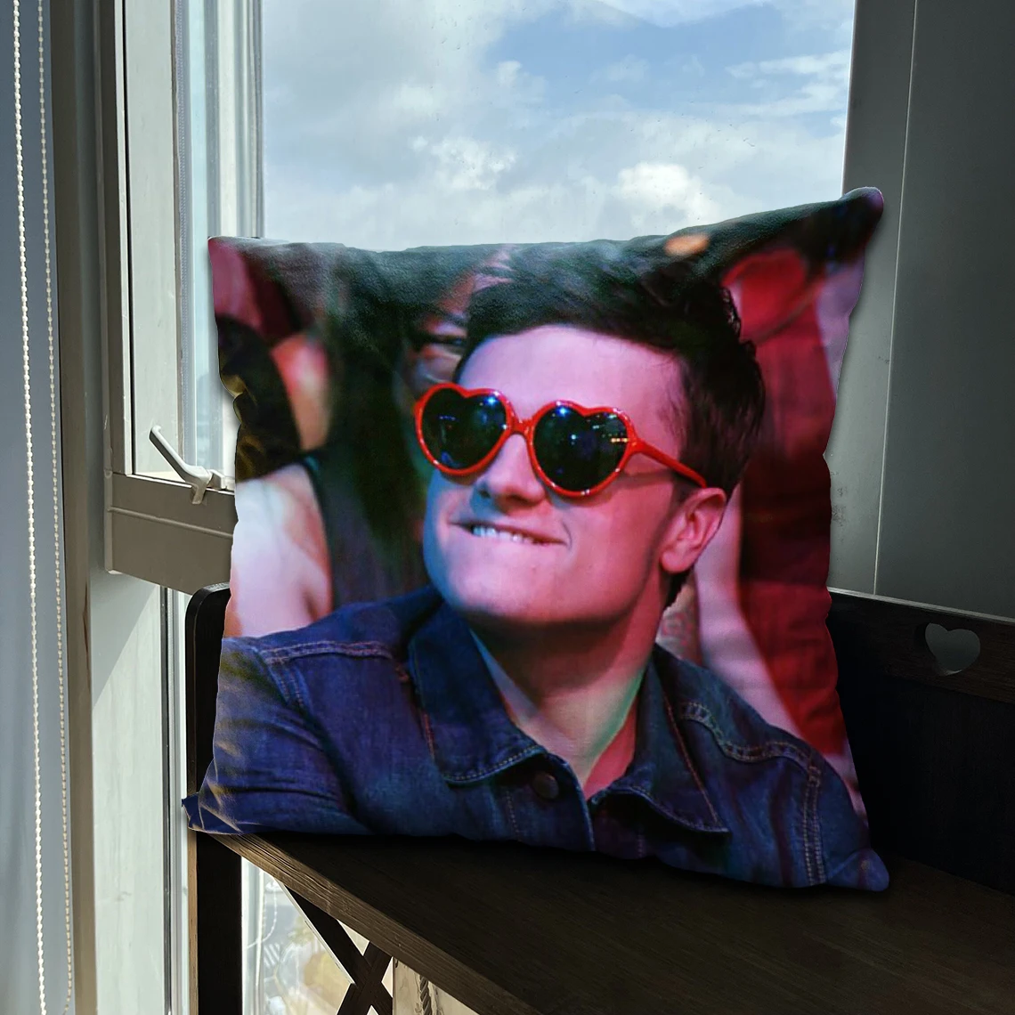 

Joshua Hutcherson Pillowcase 40x40 30x30 50x50 Double Sides Printing Short Plush Home Decor Decorative Sofa Cushion Pillow Cover