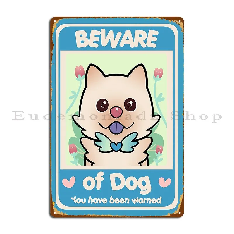 

Beware Of Dog Luci The Cream Chowchow Metal Plaque Poster Pub Cinema Printing Custom Garage Tin Sign Poster