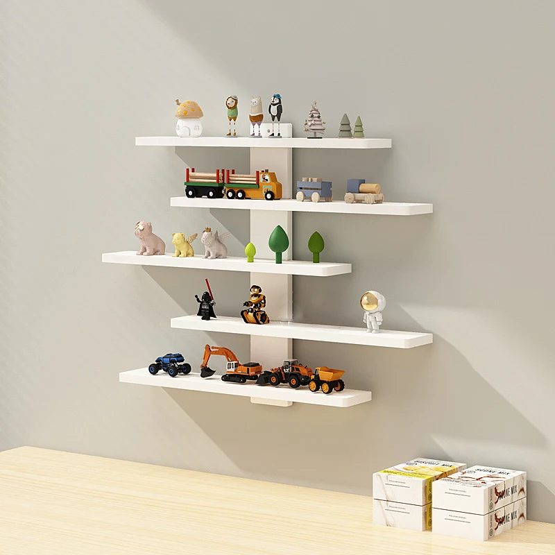5-Tier Adjustable Wall-Mounted Display Shelf for Collectibles & Mini Figures 4
