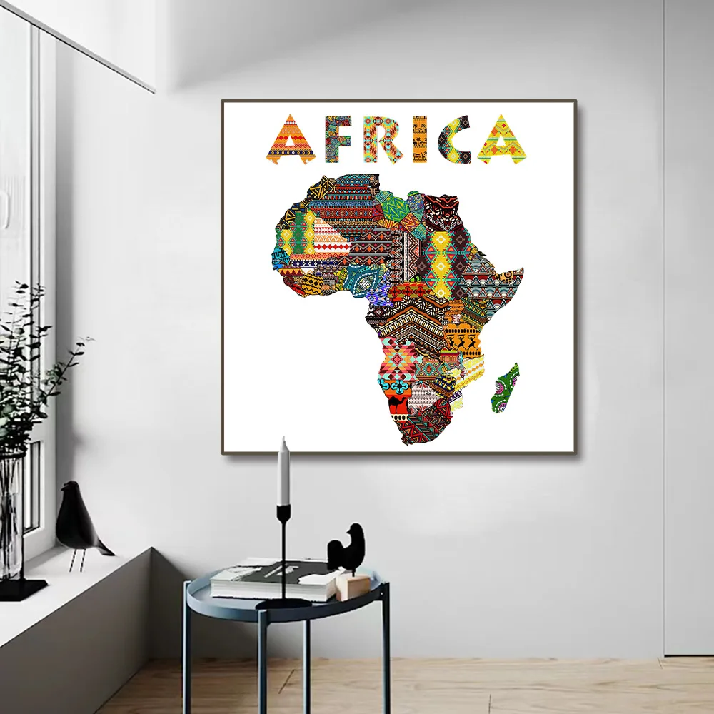 Continente Africano para Desenhar: Como Escolher uma Pintura que Realmente  Inspira Criatividade e Decoração Autêntica, image size:1000x1000