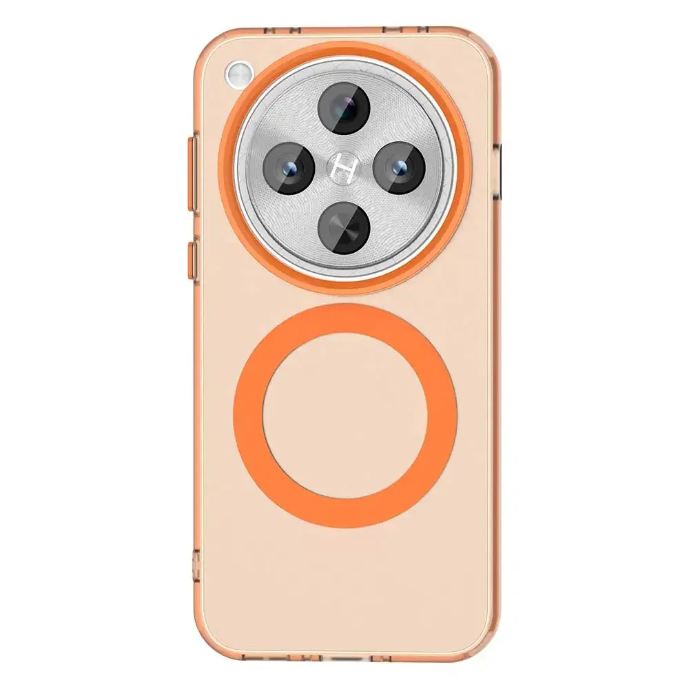 Magnetic Wireless Charging Shockproof Back Case - Candy PC + TPU Bumper