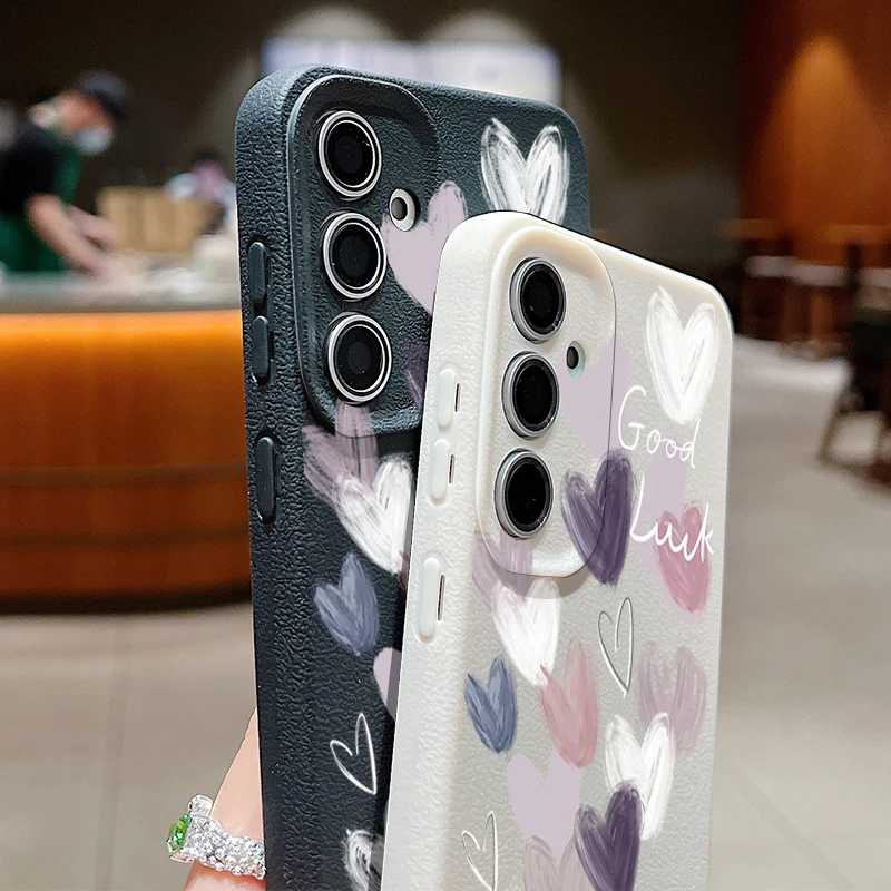 Candy Color Love Heart Phone Case - Stylish Protective Cover