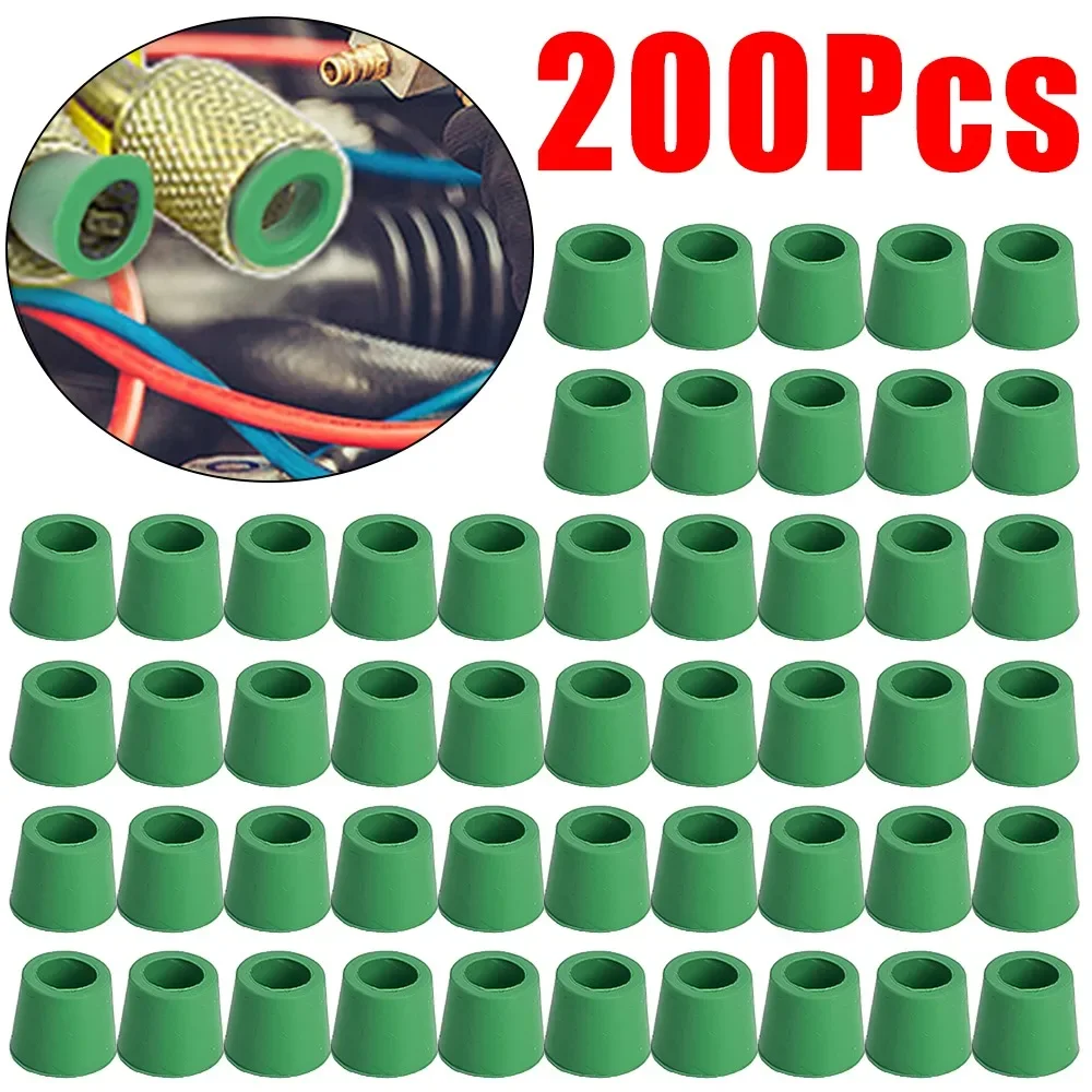 50/200Pcs Car Air Conditioning Sealing Gasket Pipeline Maintenance Consumables Rubber Gasket Manifold Repair Seal Car Accessorie