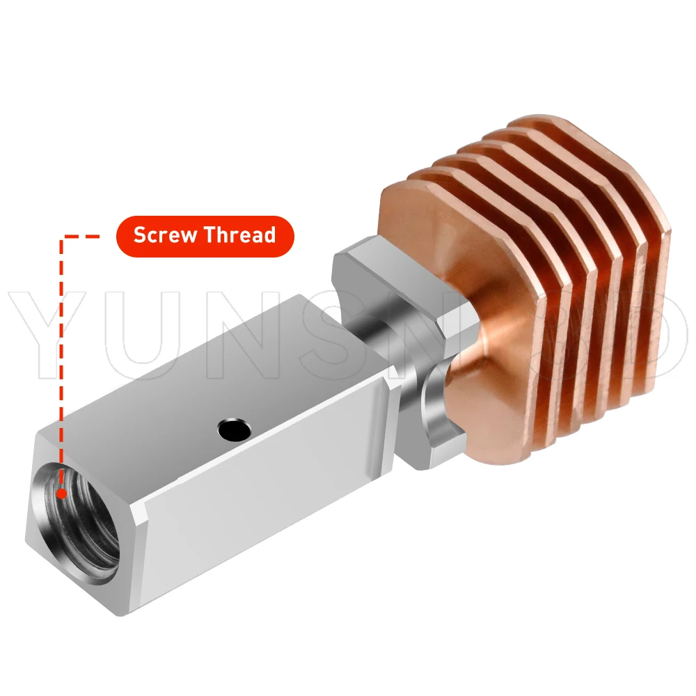 Upgrade TZ3.0 Hotend for BambuLab P1S P1P X1 X1C TZ V3.0 Upgrade Hotend for Bamboo All Metal Hotend High Temperature Print Head — view 5