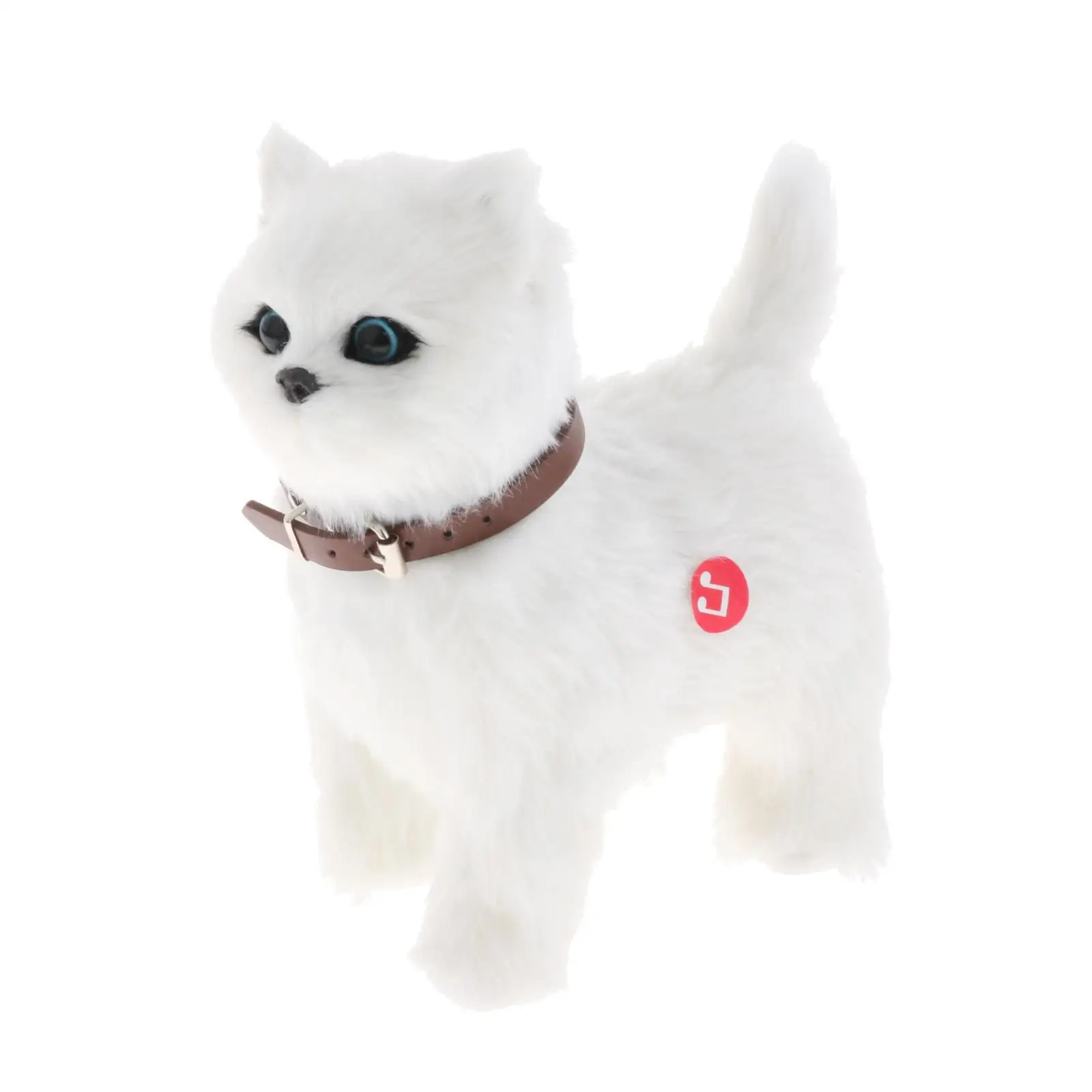 Walking Stuffed Animal Cat Toy with Sounds and Music Interactive Electronic Soft Plush Toys Battery Powered