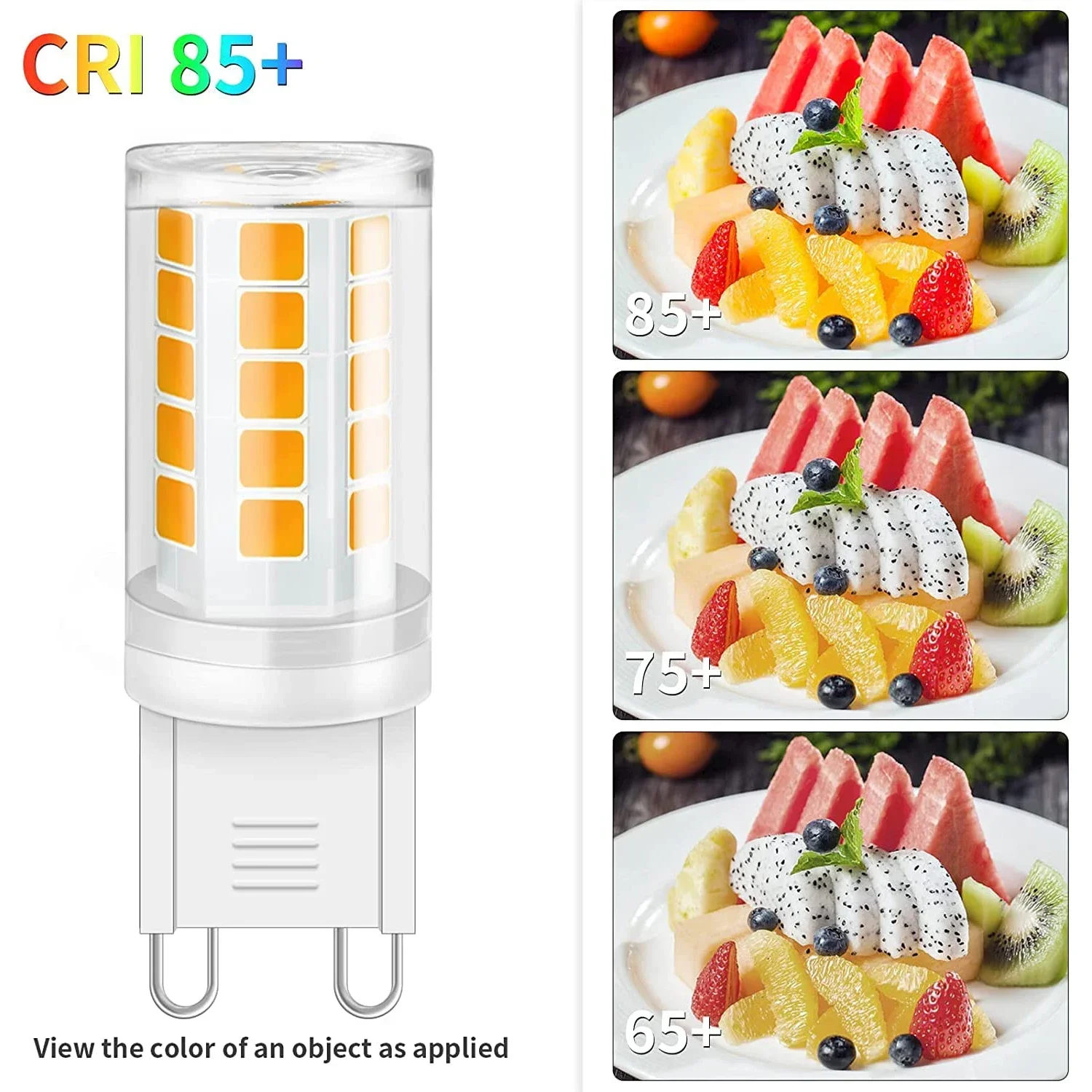 8 팩 G9 LED 전구 2700K 3W 33W 할로겐 상당 LED 램프 220V G9 전구 샹들리에 360LM 비디밍 가능 홈 조명