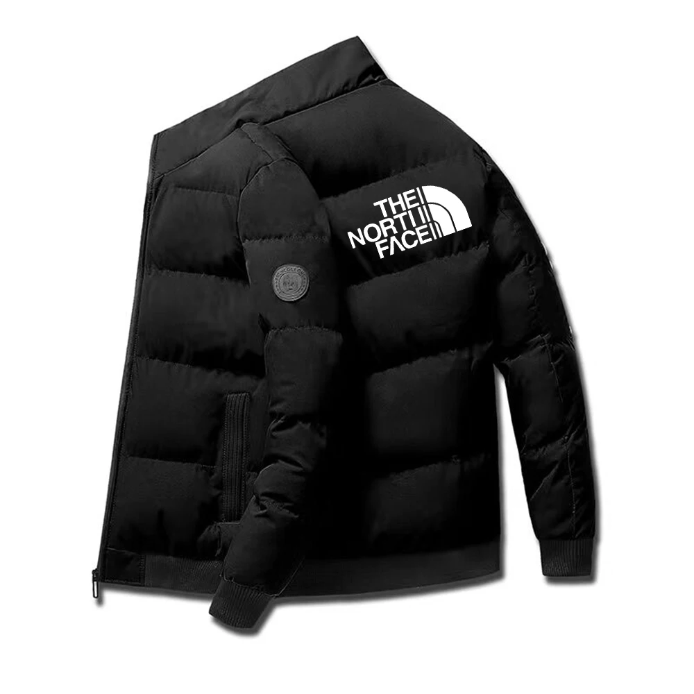Autumn and winter season thick cotton jacket with lining short jacket with lining cotton men's collarless casual