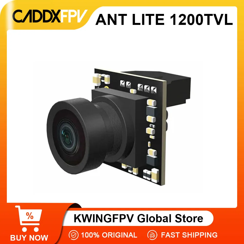 Caméra FPV CADDX Ant Lite 1200TVL 4:3/16:9 pour Drone de Course