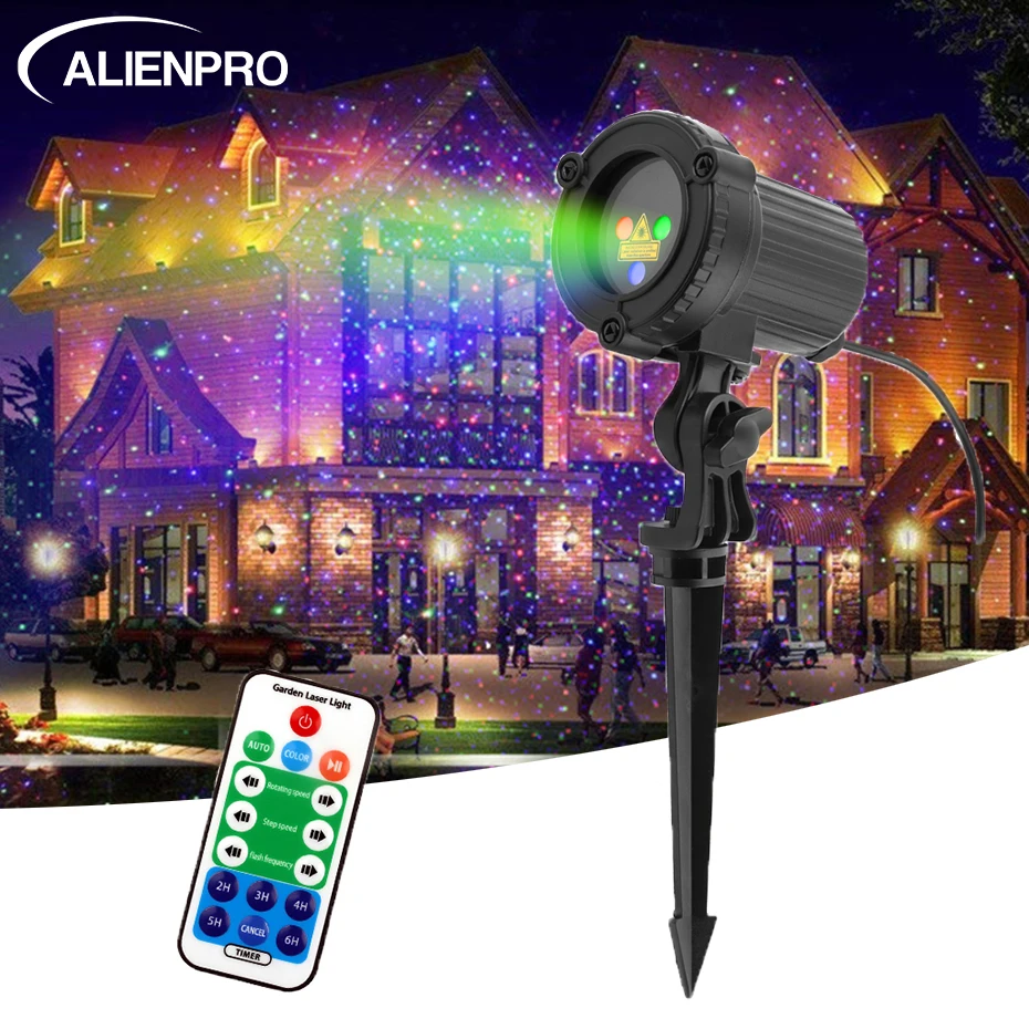 Чужой RGB перемещение статические в виде звездочек для лазерный проектор