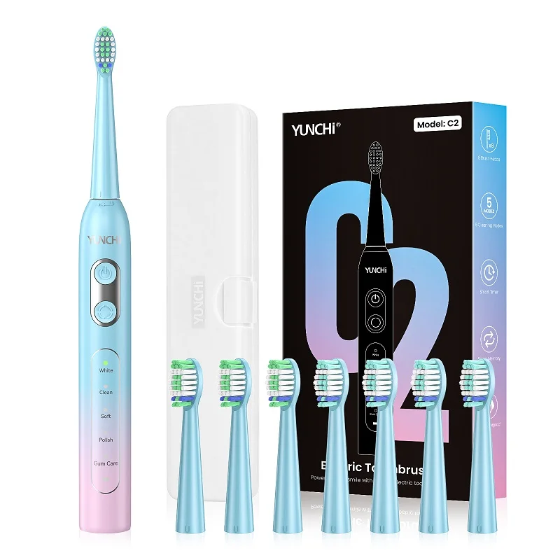 Premium Ultrasonic Electric Toothbrush Set with Multiple Cleaning Modes
