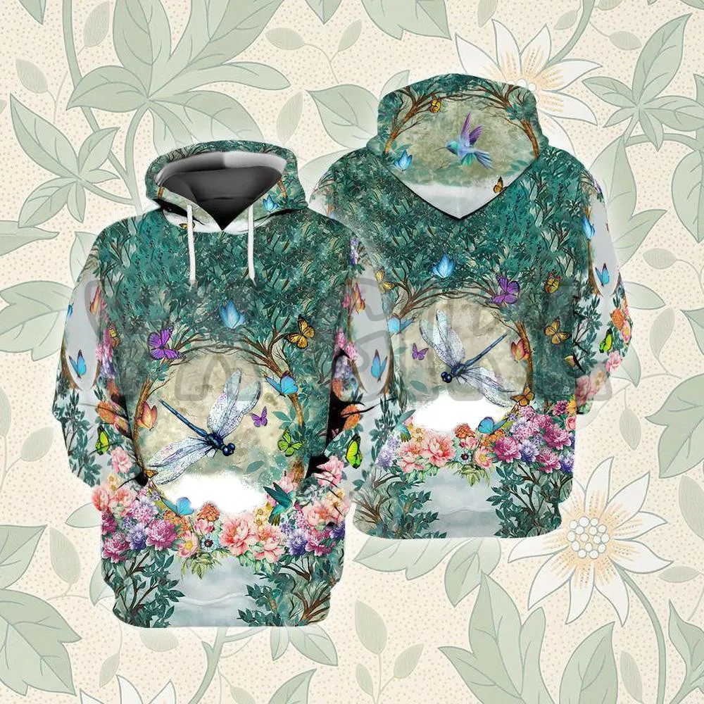 Bee Among Forest  3D Printed Hoodies  Unisex Pullovers Funny Dog Hoodie Casual Street Tracksuit