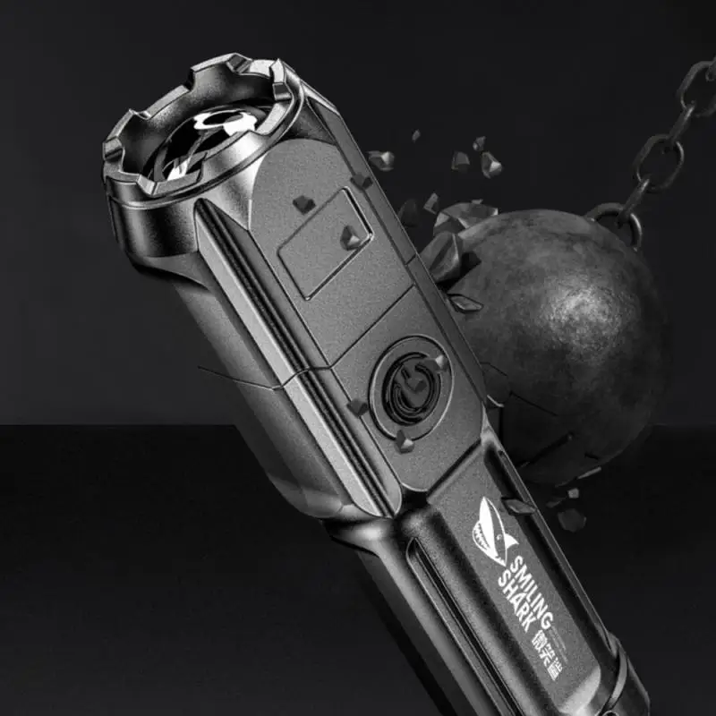 

Flashlight Strong Light Multi-function LED Glare Flashlight Zoom USB Charging Portable Lamp For Outdoor Camping