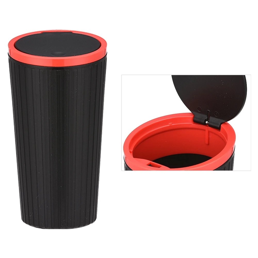 1pcs Car Trash Can Rubbish Bin with Lid, Car Door Garbage Can Small Trash Dust Bin Plastic