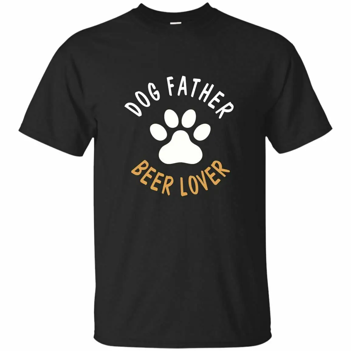 

Dog Father, Beer Lover Funny Dog Dad Pet Owner T-Shirt 100% Cotton O-Neck Summer Short Sleeve Casual Mens T-shirt Size S-3XL