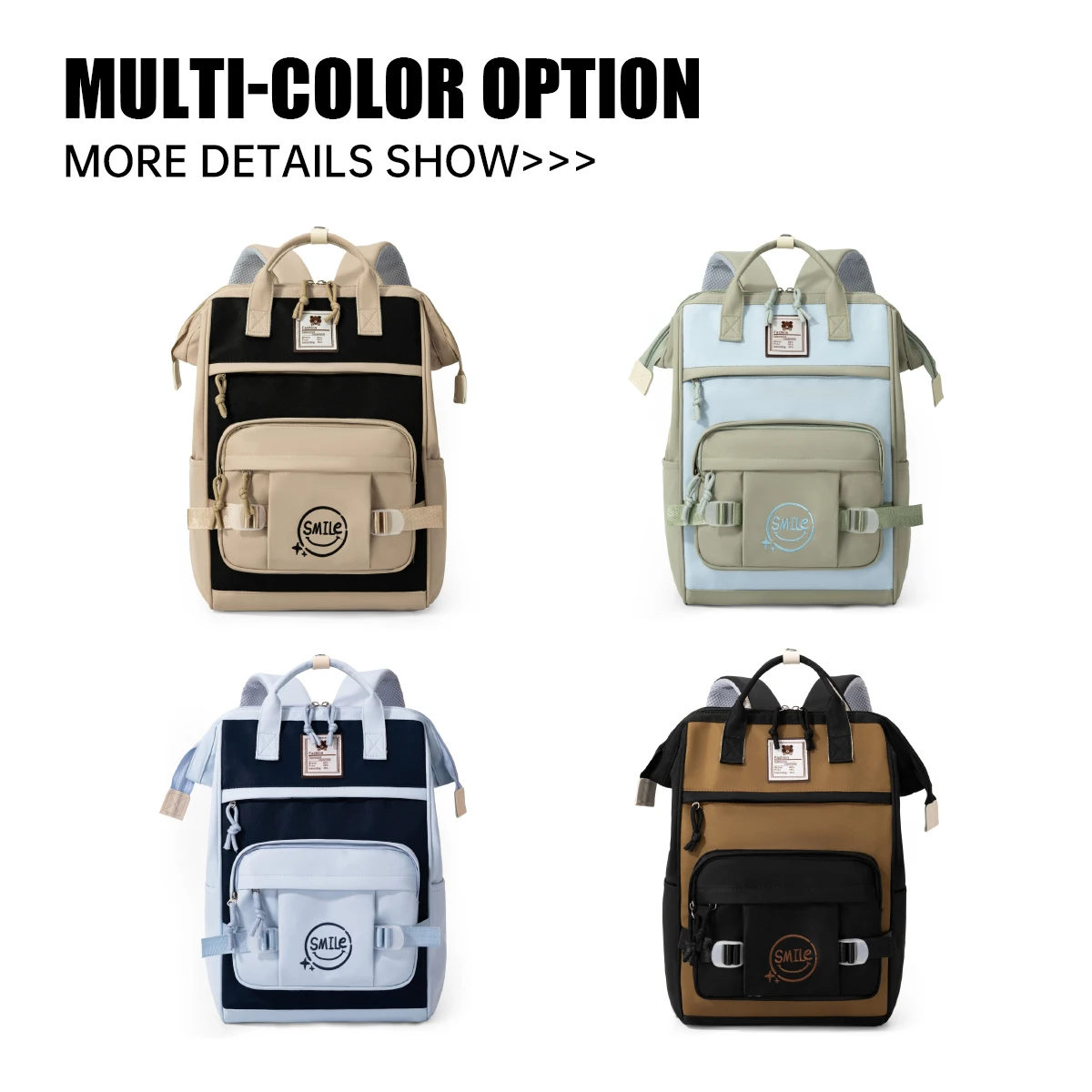 Design Backpack for Female College Students, High School Students, Laptop Bag, Hiking Bag, High-End School Bag, Niche Junior High School Students