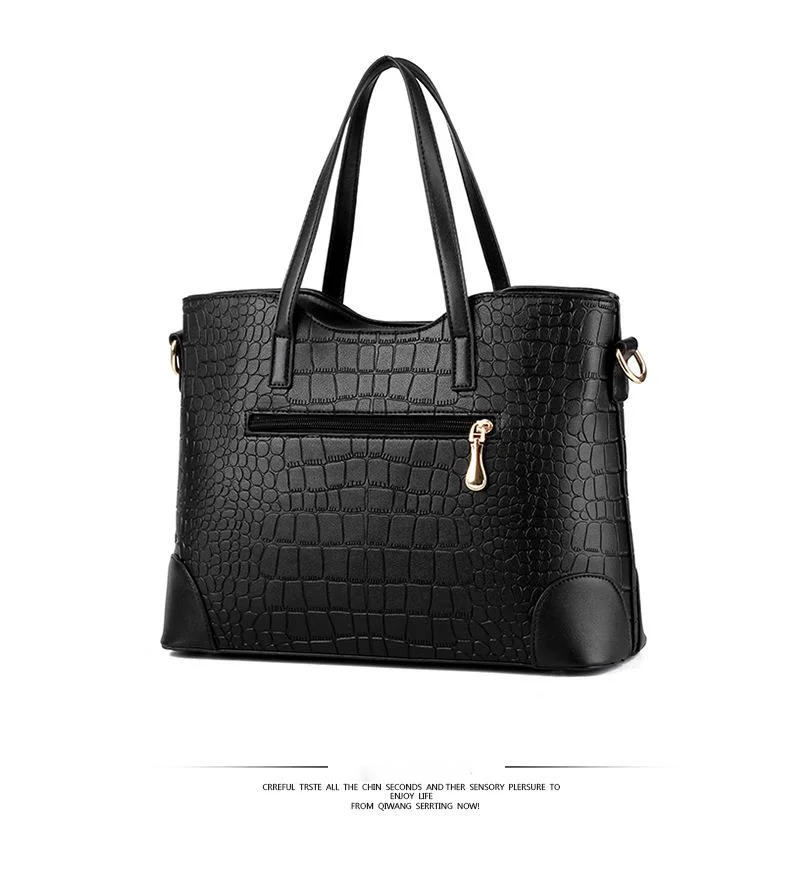 2023 Neue heiß verkaufte Mutter-Kind-Tasche, zweiteiliges Steinmuster, modische, trendige Umhängetasche mit großer Kapazität für Damen mit einer Schulter_voghion.com