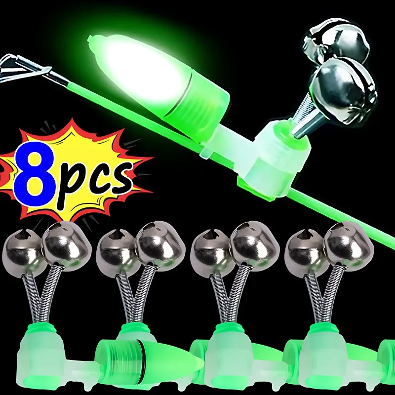 10 pz Led notte canna da pesca morso esca allarme luce gemello 10 pz Led notte canna da pesca morso esca allarme luce gemello